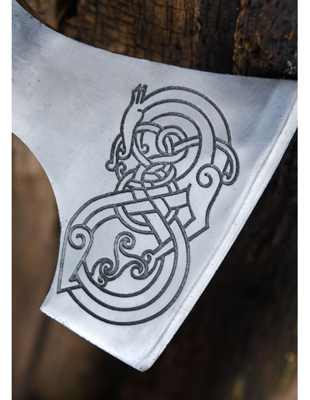 Norwegian cast steel ax with...