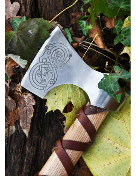 Norwegian cast steel ax with...