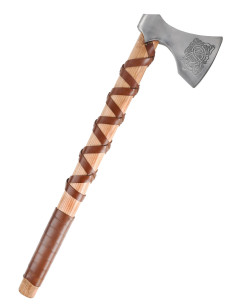 Norwegian cast steel ax with engravings (Type E)