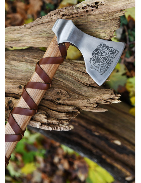 Norwegian cast steel ax with...