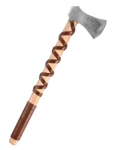 Norwegian cast steel ax with engravings (Type H)