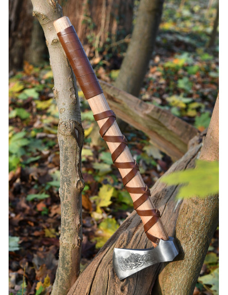 Norwegian cast steel ax with...