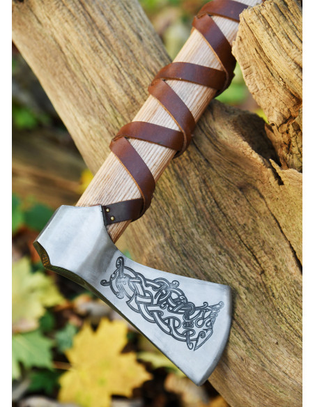 Norwegian cast steel ax with...
