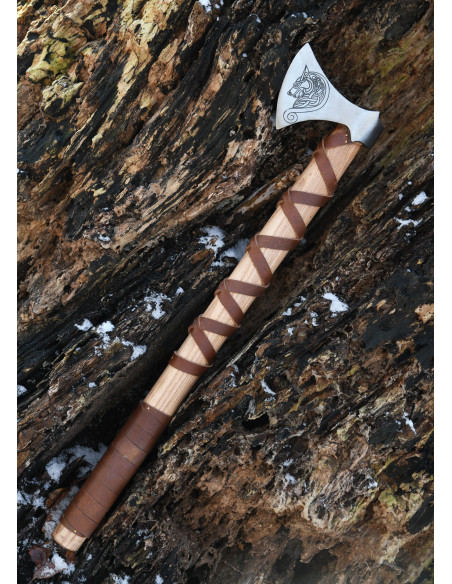 Norwegian cast steel ax with...