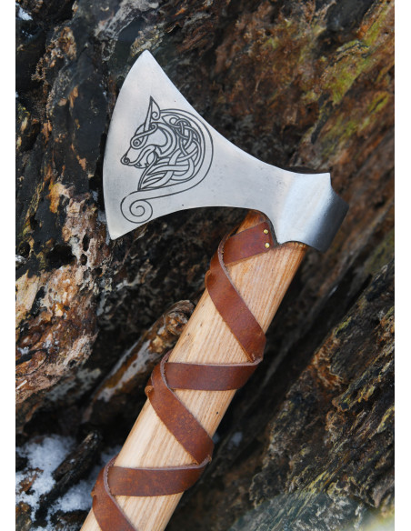 Norwegian cast steel ax with...