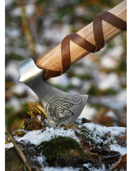 Norwegian cast steel ax with...