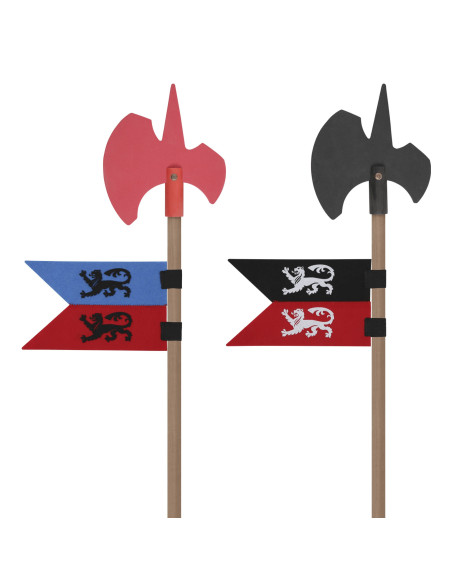 Children's wooden ax with flag (103 cm.)