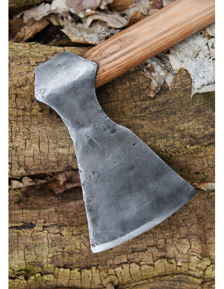 Viking ax with hand forged steel, type F