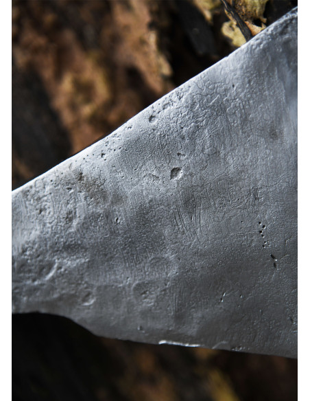 Viking ax with hand forged steel, type F