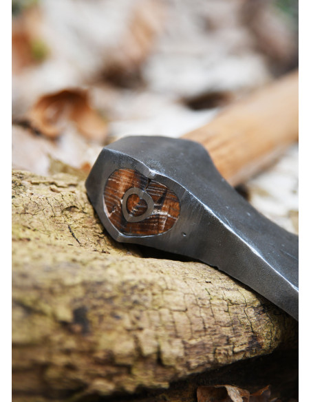 Viking ax with hand forged steel, type F