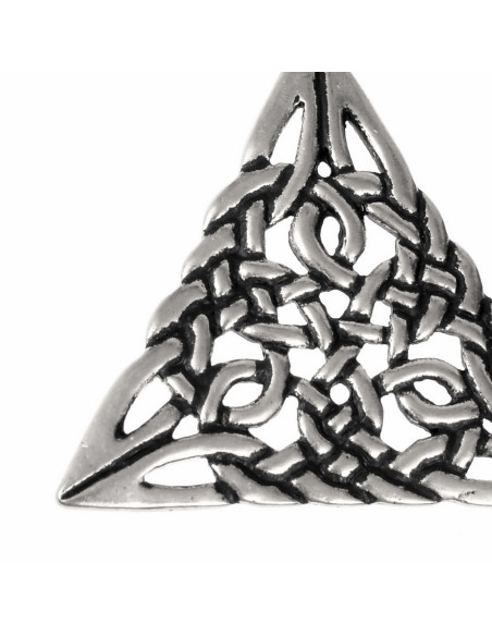 Celtic Knot Triangle Amulet Pendant