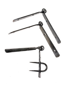 Set of Viking Hinges with forged bolt 2