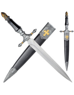 Decorative dagger Templar symbols (42 cm.)