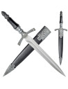 Decorative dagger Templar symbols (42 cm.)