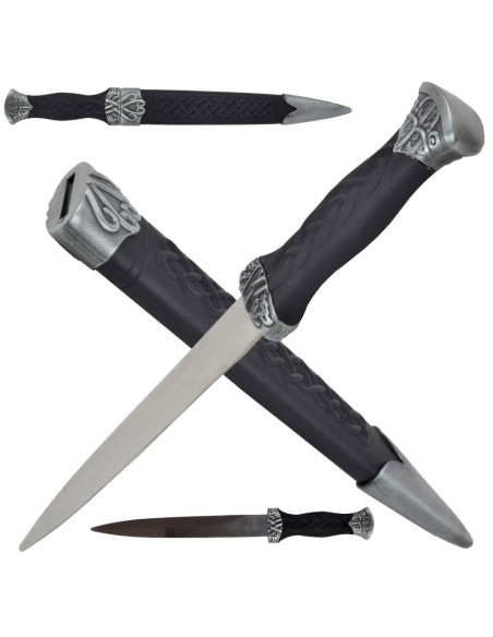 Short dagger decorated Celtic symbols...