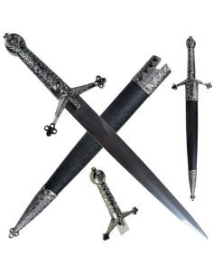 Medieval dagger decorated fleur de lys (40 cm.)