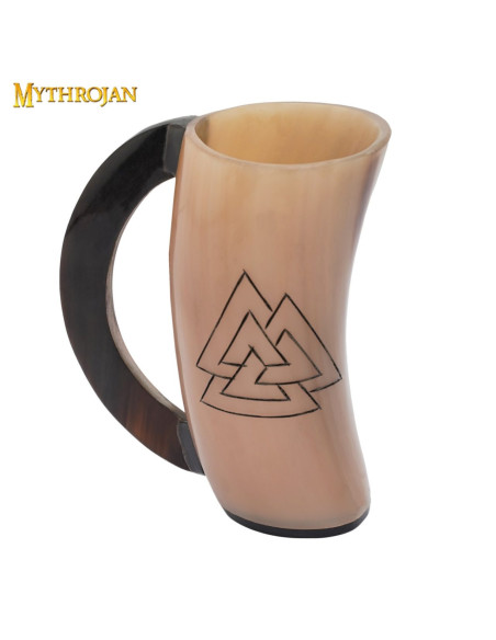 Small Viking Valknut jug on horn...