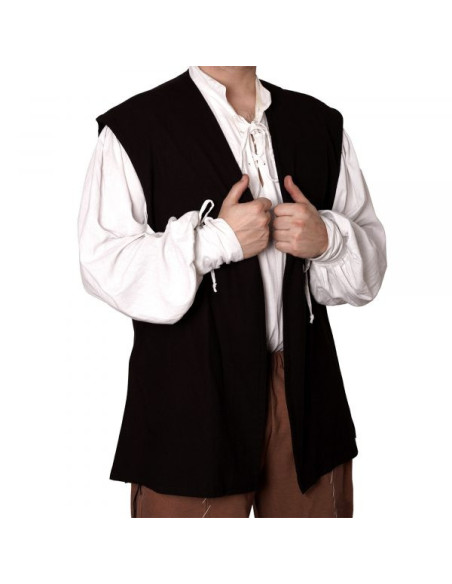 Sea Hunters Pirate Vest - Black