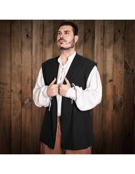 Sea Hunters Pirate Vest - Black