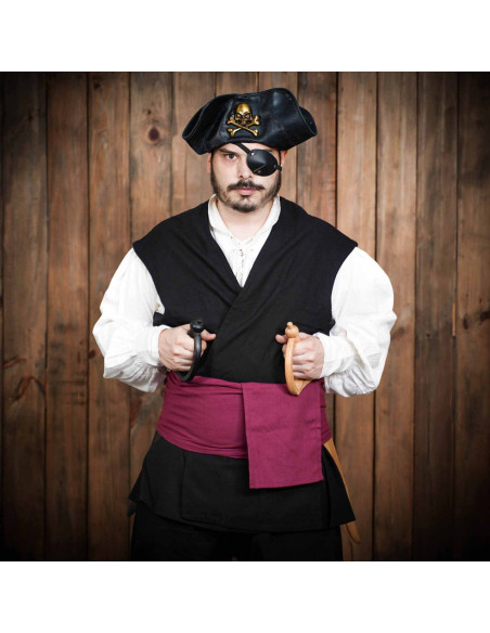 Sea Hunters Pirate Vest - Black