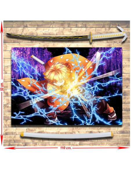 Demon Slayer Zenitsu Agatsuma Banner... Demon Slayer Zenitsu Agatsuma Banner...
