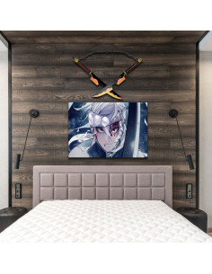 Pack twin swords Tengen Uzui + banner, Kimetsu No Yaiba 2