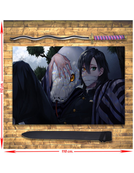 Pack Katana Obanai Iguro + Banner,...