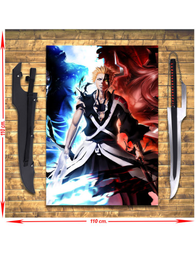 Ichigo Kurosaki's Zangetsu Sword Pack + Banner, Bleach