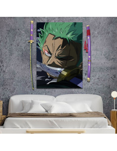 Lilac Katana Pack Zoro Roronoa Enma + Banner, One Piece 2