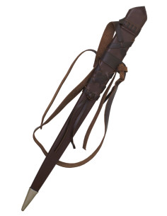 Wooden scabbard covered in leather one-handed sword (80.5...