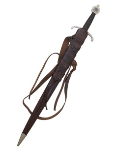 Wooden scabbard covered in leather one-handed sword (80.5... 2