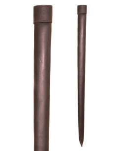 Simple leather scabbard for training sword (81 cm.)
