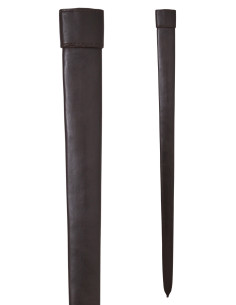 Simple leather scabbard for hand and a half sword (91 cm.)