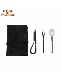 Game 3 forged medieval cutlery with cover