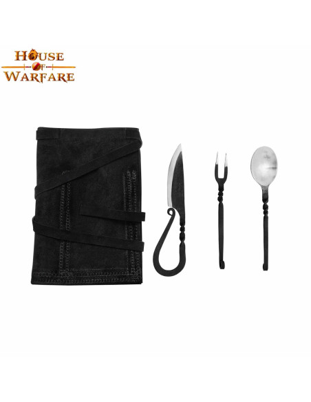 Game 3 forged medieval cutlery with...