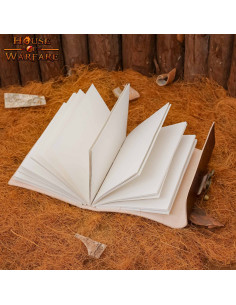 Mermaid diary in handmade leather (17.7x12.7 cm.) 2