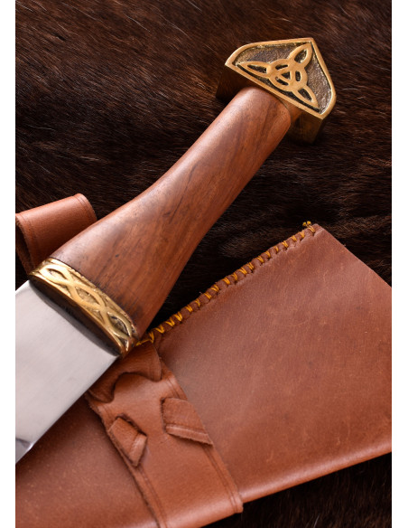 Viking Seax dagger, with leather...