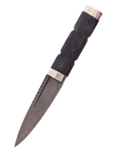 Scotch knife damascus blade Sgian Dubh (19.5 cm.)