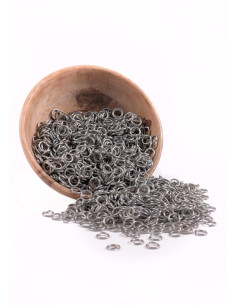 Zinc mesh ring bag, 9 mm.