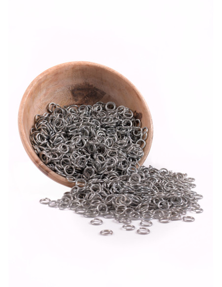 Zinc mesh ring bag, 9 mm.