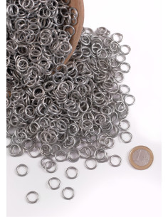 Zinc mesh ring bag, 9 mm. 2