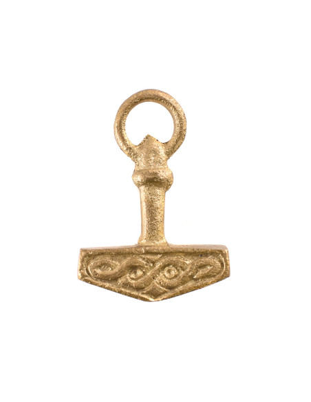 Viking pendant Hammer of Thor, brass...