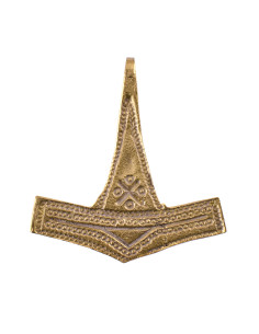 Viking pendant Hammer of Thor, brass (3 cm.)