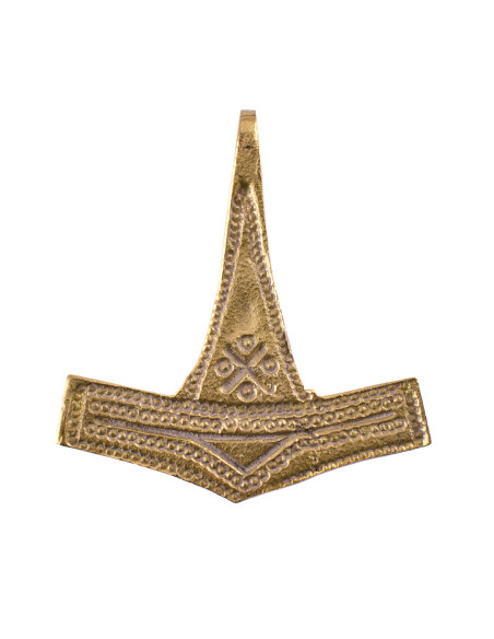 Viking pendant Hammer of Thor, brass...