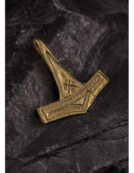 Viking pendant Hammer of Thor, brass...