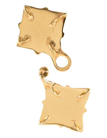 Viking brooch of 2 pieces in brass...