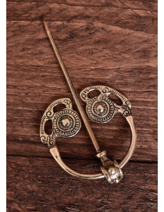 Viking brooch type Gldsborough Fibula, brass (6.3 cm.)
