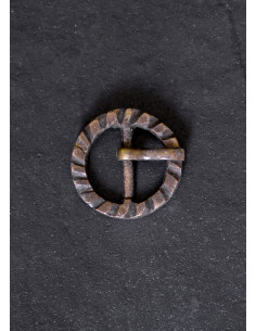 Medieval period belt buckle, in brass