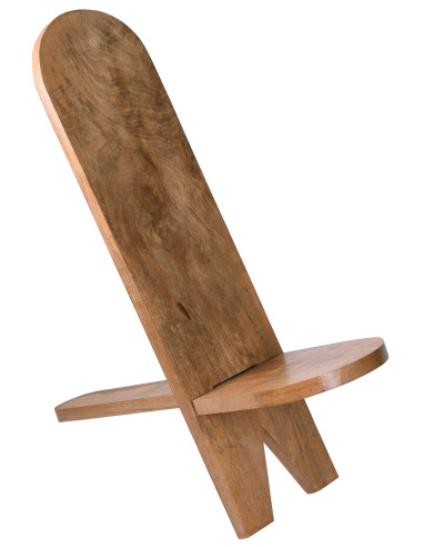 Medieval wooden chair in the shape of an X (105 cm.)