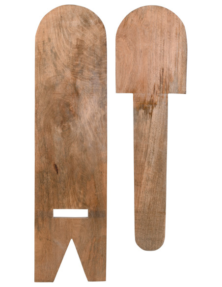 Medieval wooden chair in the shape of...